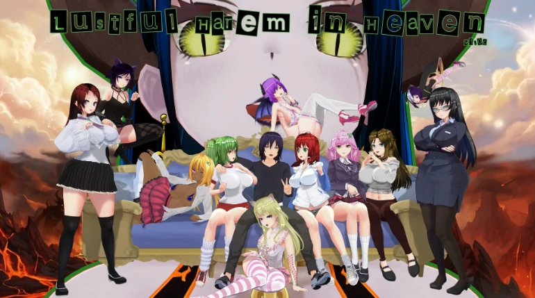 【日系SLG/AI汉化/后宫】天堂里的后宫1.3 AI汉化版【PC+安卓/1.6G/更新】Lustful Harem in Heaven [v1.3]