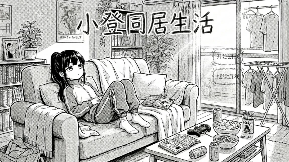 【日系SLG/官中/黑白】小登同居生活 v0.2 官方中文版【PC/0.5G】