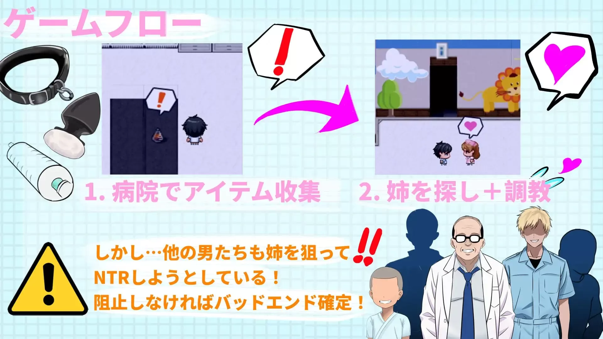 【RPG/官中/NTR】想NTR最爱的护士大姐姐～可是～她也被其他男人们盯上了 官方中文版【PC/707M】